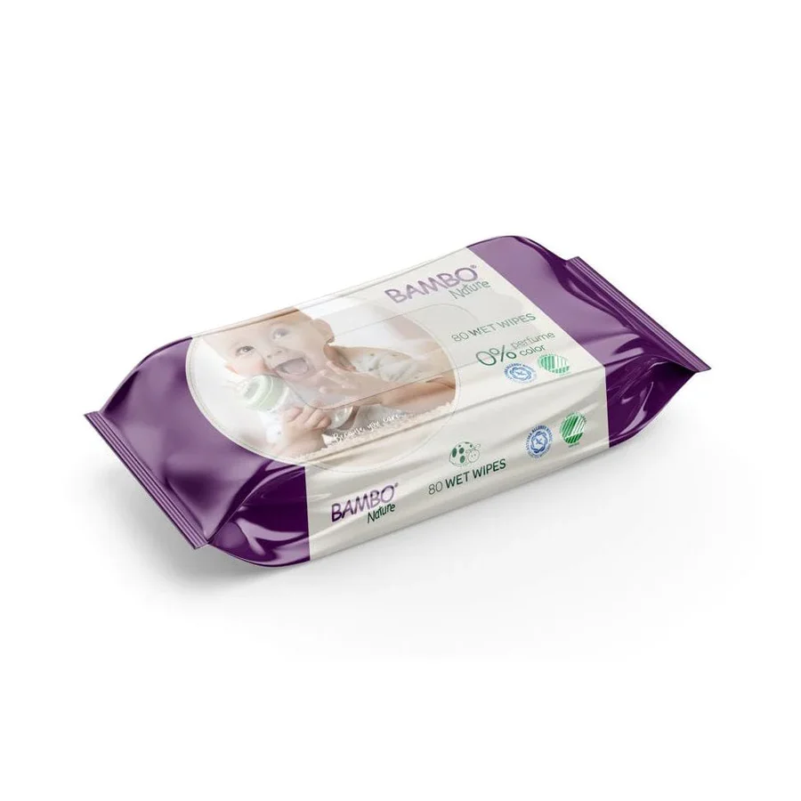 bambo-nature-bambo-nature-baby-wipes-packet-of-80-abe1000012810--pk-31718751830099 Bambo Nature Baby Wipes 15x20cm 80/Pk - Image 1