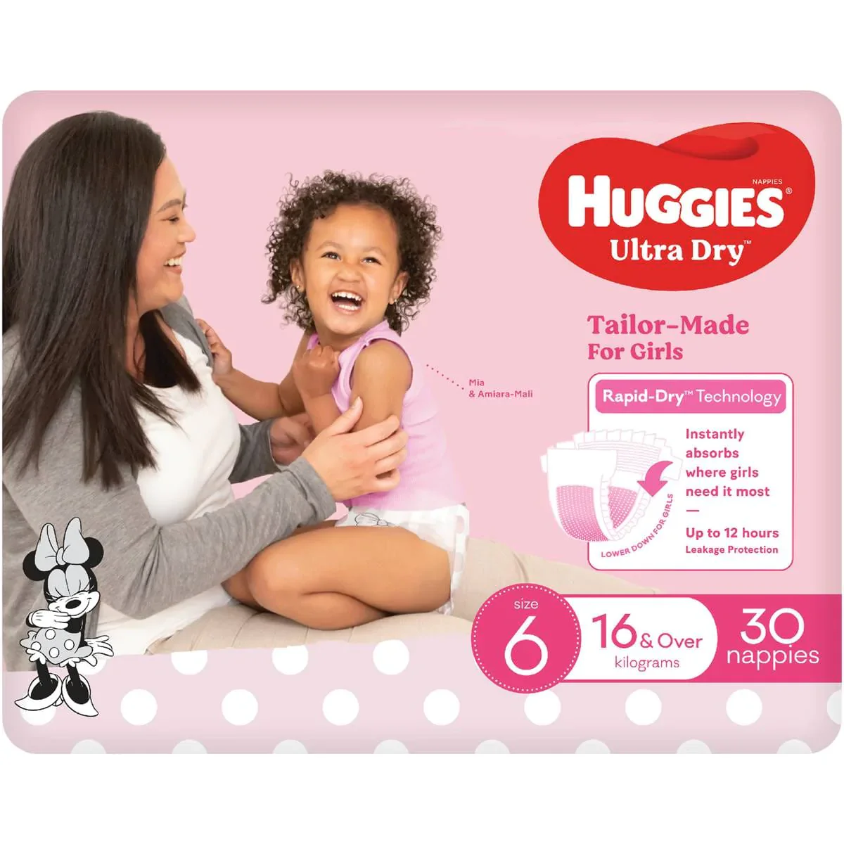 huggies-huggies-ultra-dry-junior-girl-size-6-16kg-kim1727--ct-31689407627347 Huggies Ultra Dry Junior Girl - Size 6 - 16kg+ - Image 1