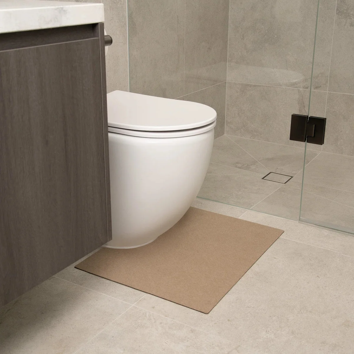 staydry-staydry-anti-slip-toilet-mat-beige-staydry-anti-slip-toilet-mat-crystaytoiletbe--ea-59436238799212 Staydry Anti Slip Toilet Mat - Image 1