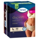 Tena Discreet High Waist Underwear - Creme Large - Image 2