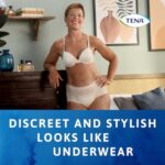 Tena Discreet High Waist Underwear - Creme Large - Image 4