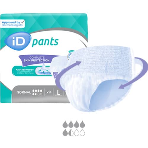 Classic-Pant-NORM-500x500-L.jpg Ontex iD Pants Normal L (100-145cm) 1045ml - Image 1