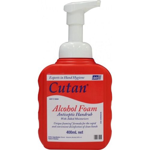 DEBCAF400ML_L_1_9acfd5c1-f0c4-43f0-8f4c-19e55ef75ff3.jpg Cutan Alcohol Foam Hand Sanitizer 400ml - Image 1