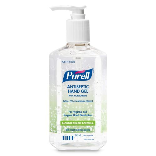 GJ3691-12_L_1_127a7042-9264-41ff-ba7c-f648e7db8ea6.jpg Gojo Purell Antiseptic Hand Gel 350ml Table Top Pump Bottle - Image 1