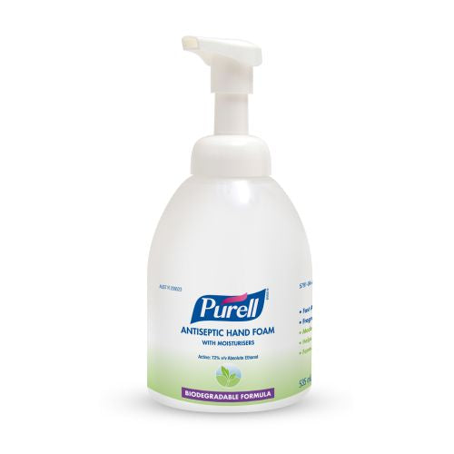 GJ5791-04_L_1_e479b631-eafe-4a04-bada-bcad7e4d2cfa.jpg Gojo Purell Antiseptic Hand Foam 535ml Table Top Pump Bottle - Image 1