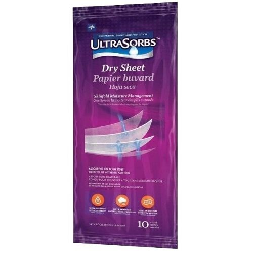 MED10614_L_1.jpg Medline ULTRASORB SKIN FOLD SHEET 35x15cm (10) - Image 1