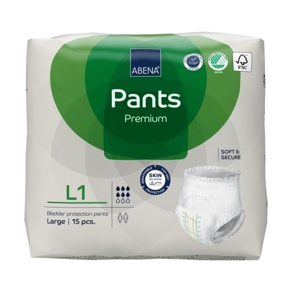 abena-abena-pants-l1-large-plus-packet-of-15-sa1000021325-pk-34312213168211.jpg Abena Pants L1 Grn 1400ml 100-140cm - Image 1