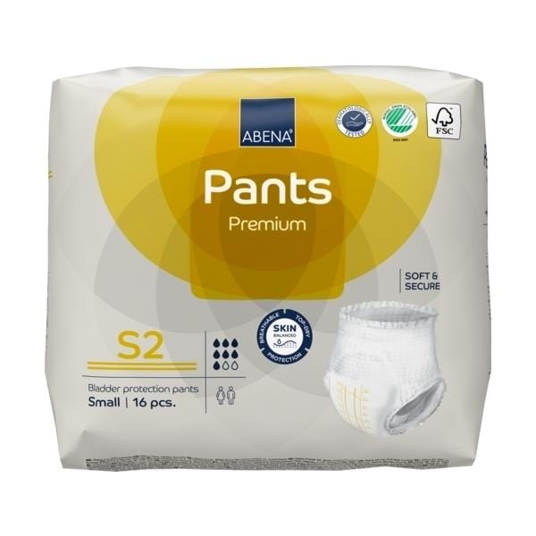abena-abena-pants-s2-small-extra-packet-of-16-sa1000021319-pk-34312215625811.jpg Abena Pants S2 Yel 1900ML 60-90cm - Image 1