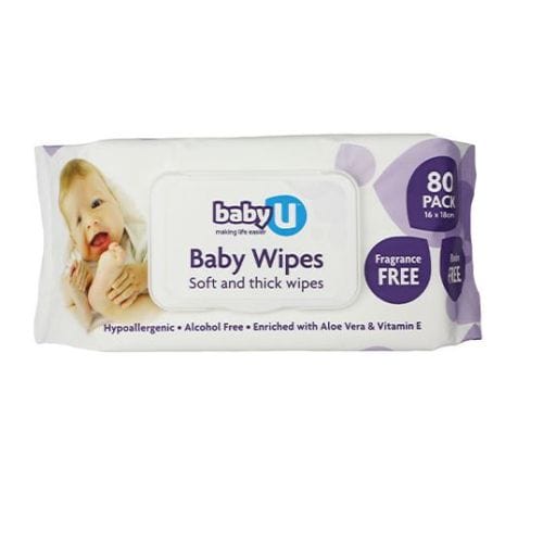 babyu-babyu-baby-wipes-fragrance-free-80pk-packet-of-80-nic5155-pk-31689431023699.jpg BabyU Baby Wipes Fragrance Free 80pk - Image 1