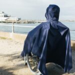 Brolly Sheets Wheelchair Raincoat - NAVY - Image 2