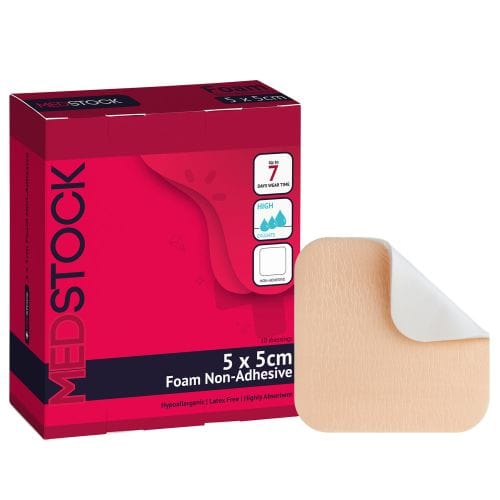 medstock-foam-non-adh-box-of-10-5-x-5cm-medms0505f-bx-35100076998739.jpg Medstock Foam Non Adh - Image 1