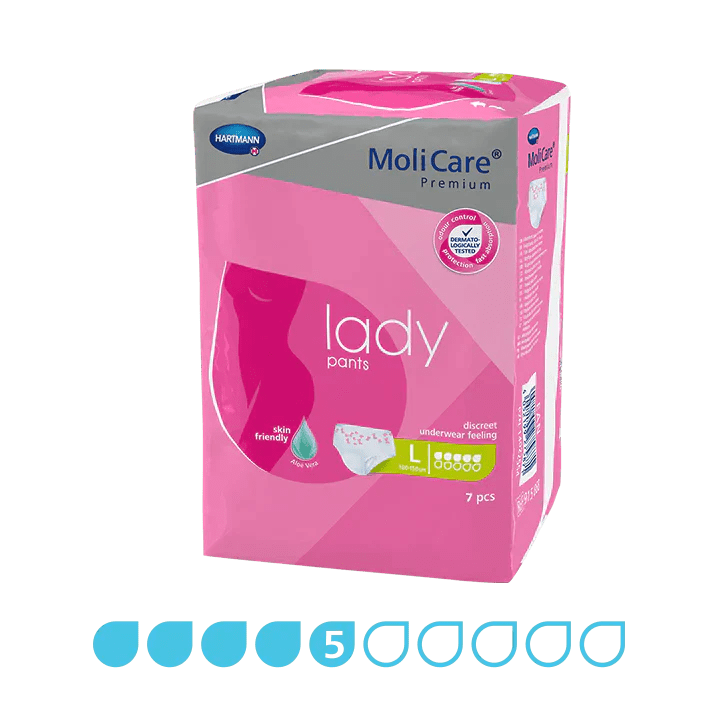 molicare-molicare-premium-lady-pants-5-drops-large-carton-of-56-har915868-ct-34443951145043.png Molicare Premium Lady Pants 5 Drops Large - Image 1