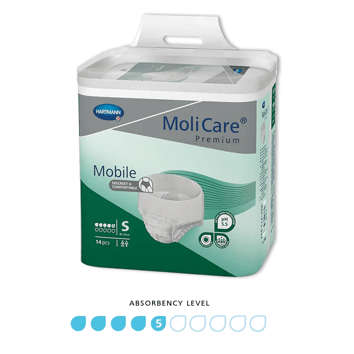 molicare-molicare-premium-mobile-5-drop-small-packet-of-14-har915861-pk-34423303209043.png Molicare Premium Mobile 5 Drop Small - Image 1
