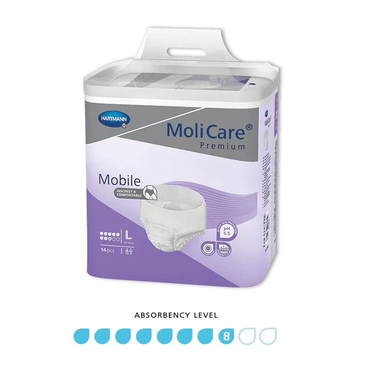 molicare-molicare-premium-mobile-8-drop-large-34443805982803.png Molicare Premium Mobile 8 Drop Large - Image 1