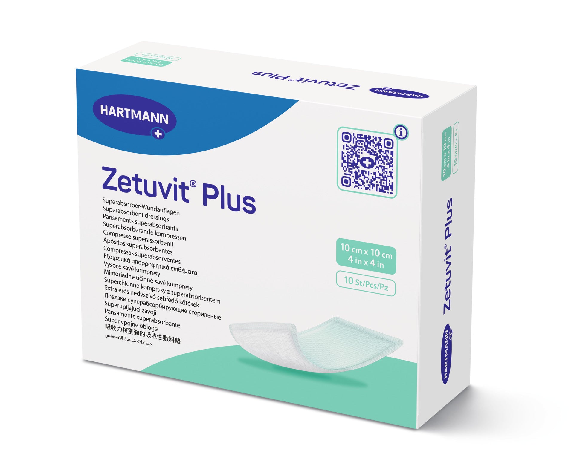 packshot_Zetuvit_Plus_10x10cm_P10_413710.jpg Hartmann Zetuvit Plus 10x10cm Sterile - Image 1